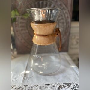 Cosori 8 cup glass decanter coffee maker pour over natural travel